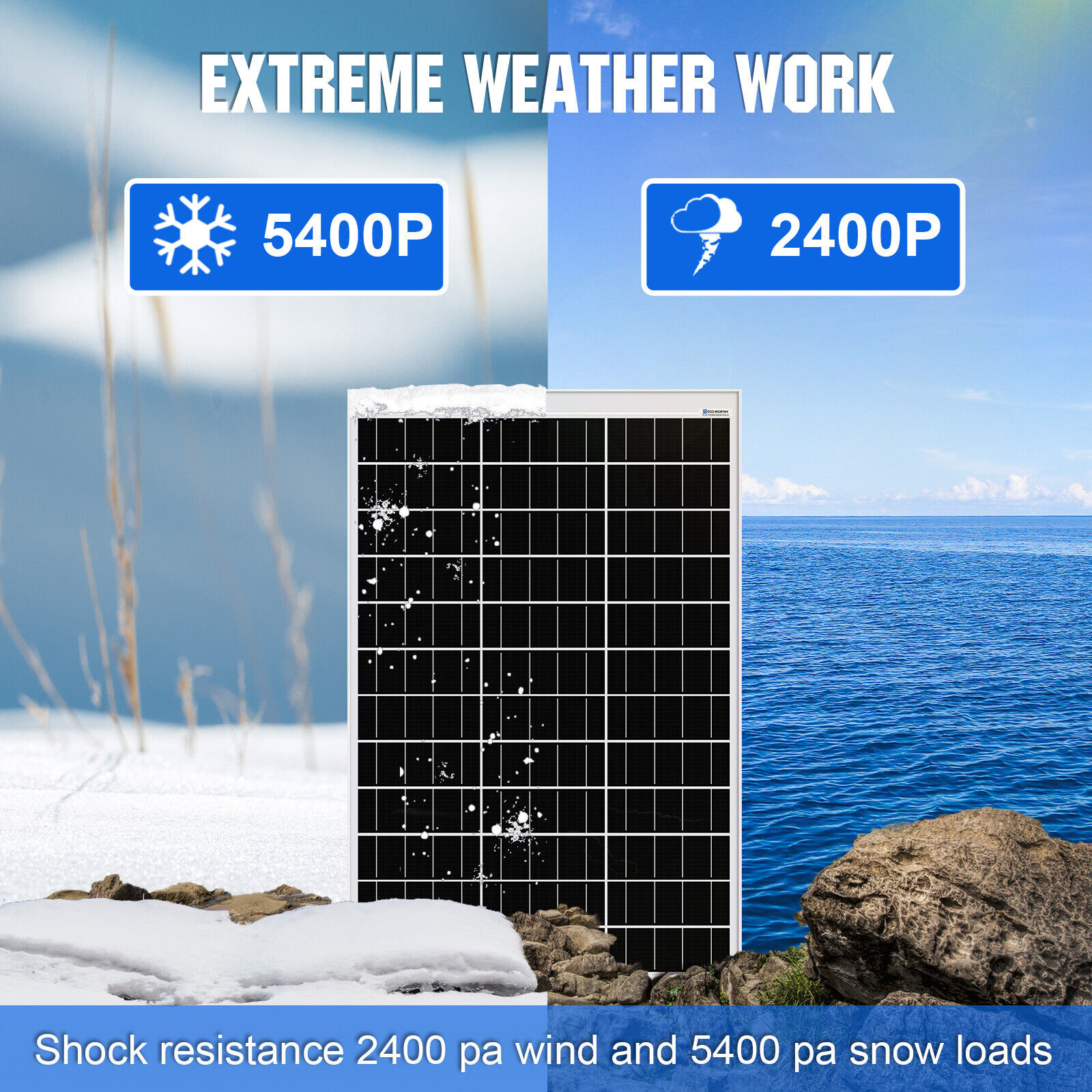 120W 12V Solar Panel Kit RV Camper