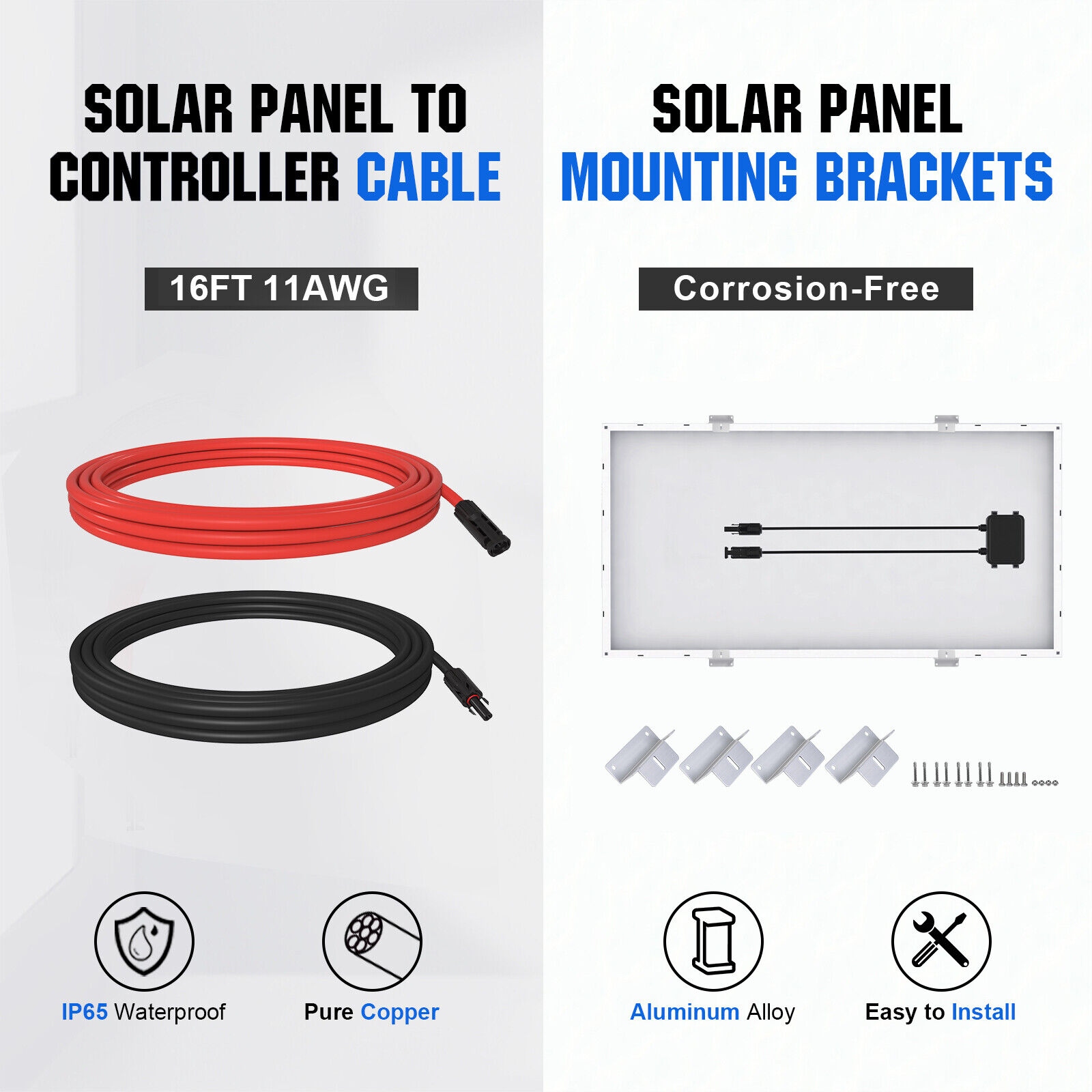120W 12V Solar Panel Kit RV Camper