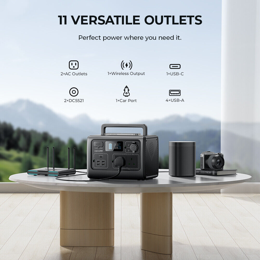 BLUETTI 700W EB55 Solar Generator: Powerful Outage Solution
