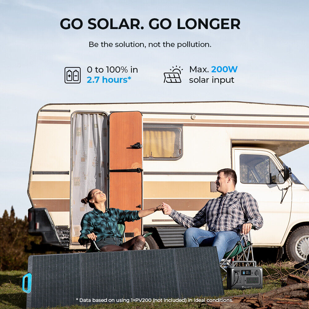 BLUETTI 700W EB55 Solar Generator: Powerful Outage Solution