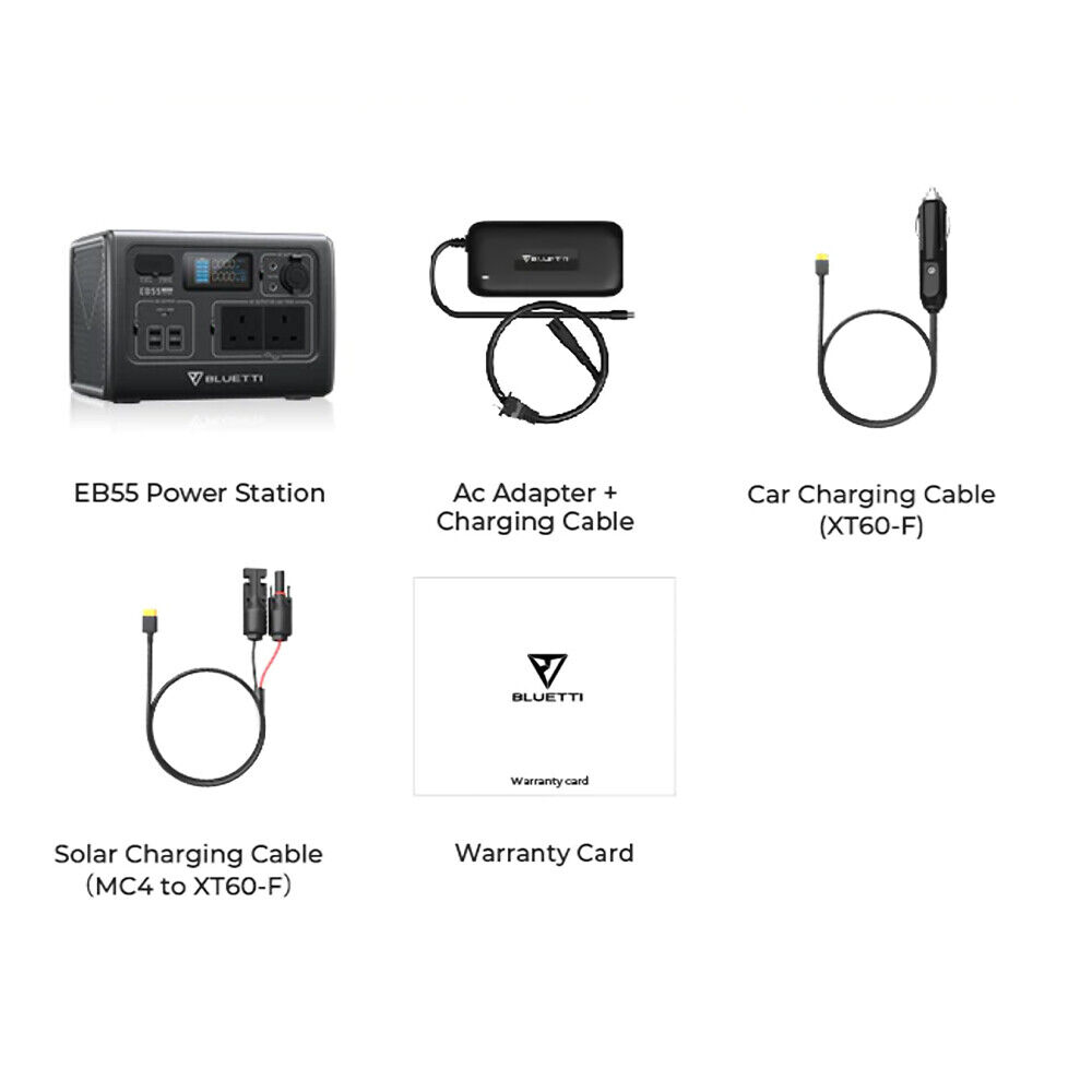 BLUETTI 700W EB55 Solar Generator: Powerful Outage Solution