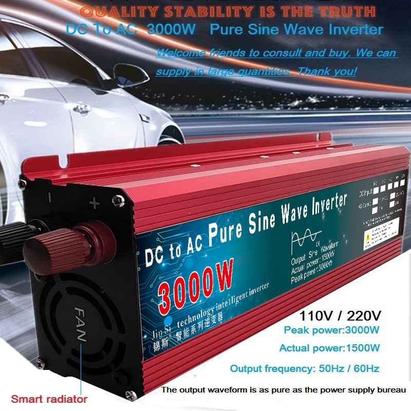 Portable Solar Power Bank Inverter 1000W-3000W – AC110V/220V