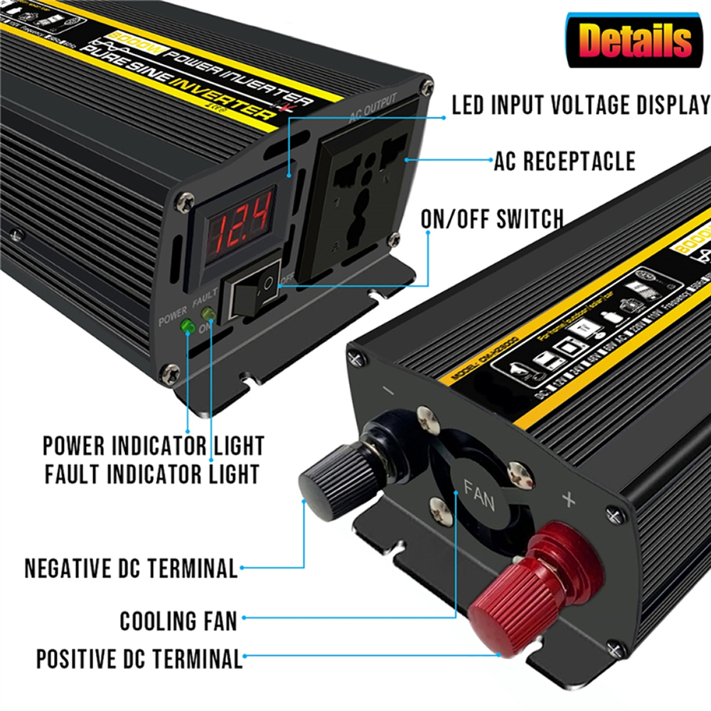 8000W Pure Sine Wave Solar Power Inverter