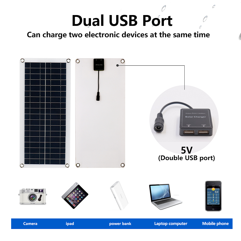 20W-1000W Solar Panels for Phone Car MP3 PAD Charger
