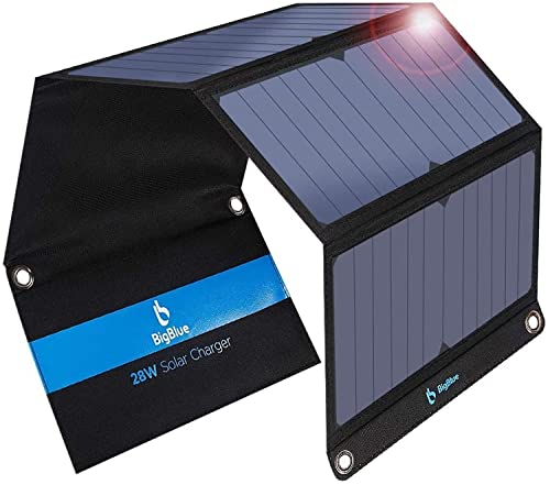 BigBlue 28W Foldable Solar Charger SunPower Dual USB