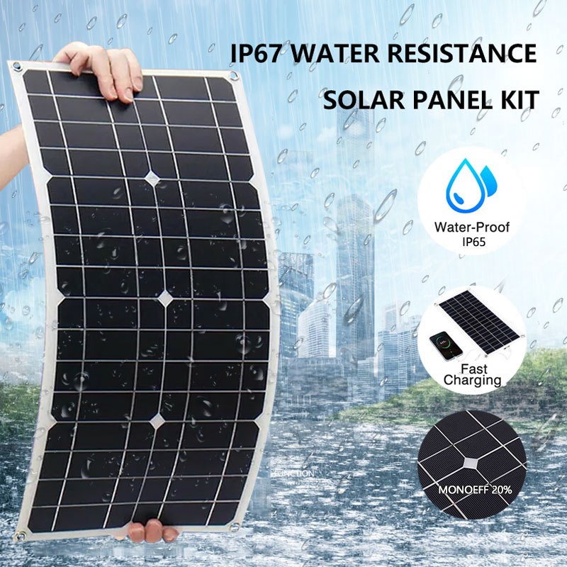 600W 18V Single Crystal Solar Panel - Car RV