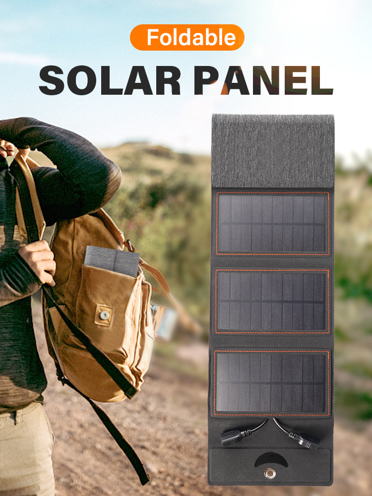 10W Flexible Solar Panel with 2 USB Ports