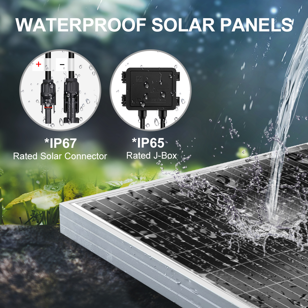 18V 100W 200W 400W Waterproof Solar Panel Set