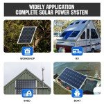 120W Solar Panel Kit for RVs and Trailers