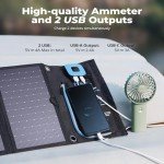 BigBlue 28W Foldable Solar Charger SunPower Dual USB