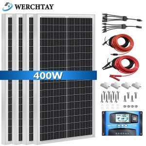 100W-400W Mono Solar Panel Kit for RV, Boats, Sheds