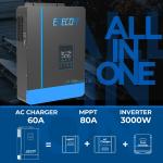 Solar Hybrid Inverters: 3KW 24V/240V Off Grid
