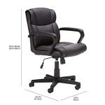 Adjustable Rolling Desk Chair with Padded Armrests