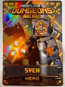 Rare Minecraft Dungeons Arcade Series 4 Hero Cards