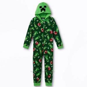 Minecraft Boys Creeper Pajamas Size 12-14
