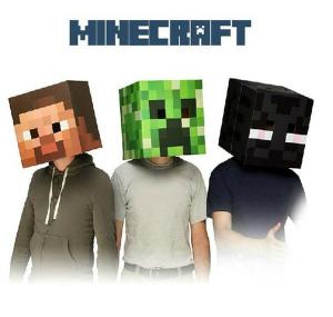 Minecraft Steve Cardboard Head Costume for Fun Events