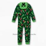 Minecraft Boys Creeper Pajamas Size 12-14