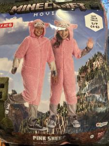 Minecraft Pink Sheep Costume for Kids Size S