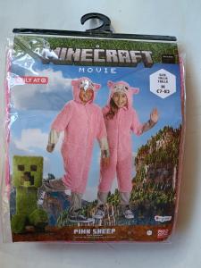 Minecraft Pink Sheep Costume for Kids Size M