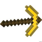 Minecraft Gold Pickaxe Costume Accessory prop