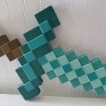 Minecraft Diamond Toy Sword for Cosplay Fun