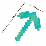 Minecraft Iridescent Diamond Chrome Pickaxe Costume Sword