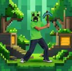 Minecraft 16" Diamond Pickaxe Costume Accessory