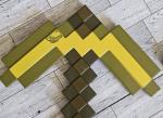 Minecraft Gold and Blue Diamond Pickaxe Set
