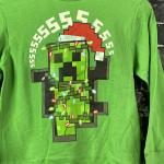Creeper Santa Hat Sweatshirt for Kids