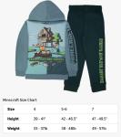Minecraft Boys Fleece Hoodie and Jogger Set