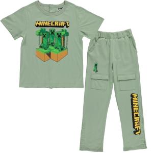 Minecraft Boys Gaming T-Shirt and Cargo Pants Set