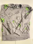 Minecraft Gray Creeper Youth Long Sleeve Sweater