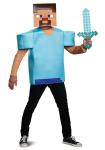 Adult Minecraft Steve Dress-Up Costume