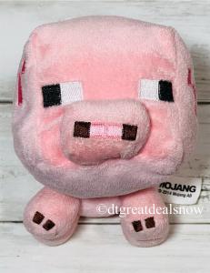 Minecraft Pink Pig Plush Toy - 6 Inches