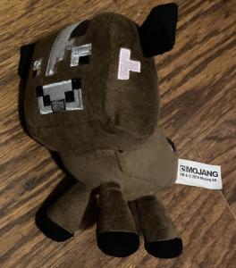 Minecraft Brown Cow Plush Toy - 6 Inches