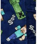 Minecraft Steve and Creeper Plush Bathrobe for Kids