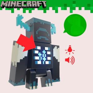 Mattel Minecraft Warden Light Sound Action Figure