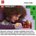 LEGO Minecraft Nether Lava Battle Playset with Figures
