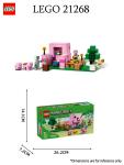 Minecraft Pig Baby House Lego Building Set