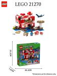 Lego 21270 Minecraft Mushroom House Building Set