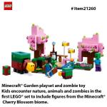 LEGO Minecraft Cherry Blossom Garden Building Set