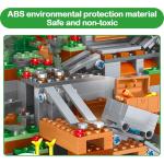 Cave Village Building Blocks Set with Steve Figures