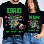 Minecraft Couples T-Shirts for Adults - Summer Style