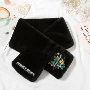 Minecraft Plush Scarf for Kids - Soft and Warm