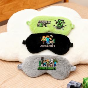 Minecraft Plush Eye Mask for Comfortable Sleep