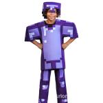 Kids Steve Diamond Armor Cosplay Costume Set