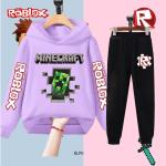 Minecraft Roblox Kids Hoodie and Pants Set