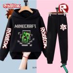 Minecraft Roblox Kids Hoodie and Pants Set