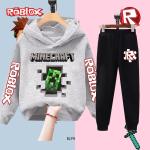 Minecraft Roblox Kids Hoodie and Pants Set