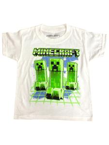 Minecraft White Short Sleeve Tee for Kids